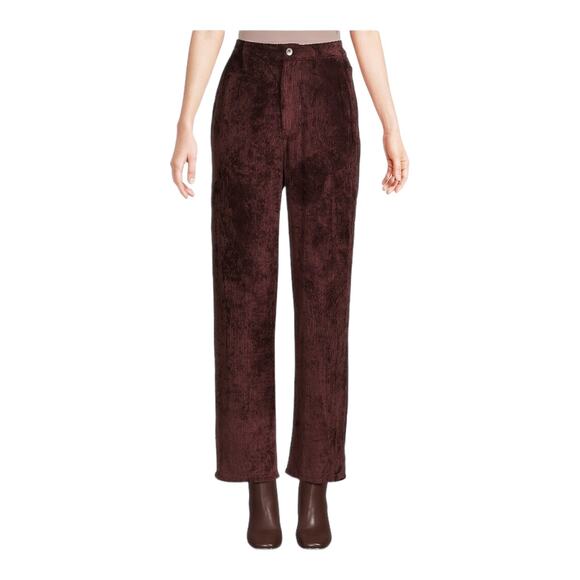 Rag & Bone pants Ellie straight corduroy burgundy size 28 - Picture 1 of 8